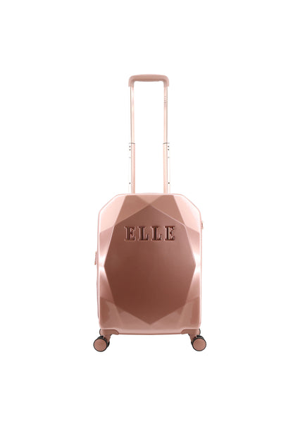 ELLE Diamond  Harde Kofferset 3-Delig / Reiskofferset / Trolleyset - Rose Goud