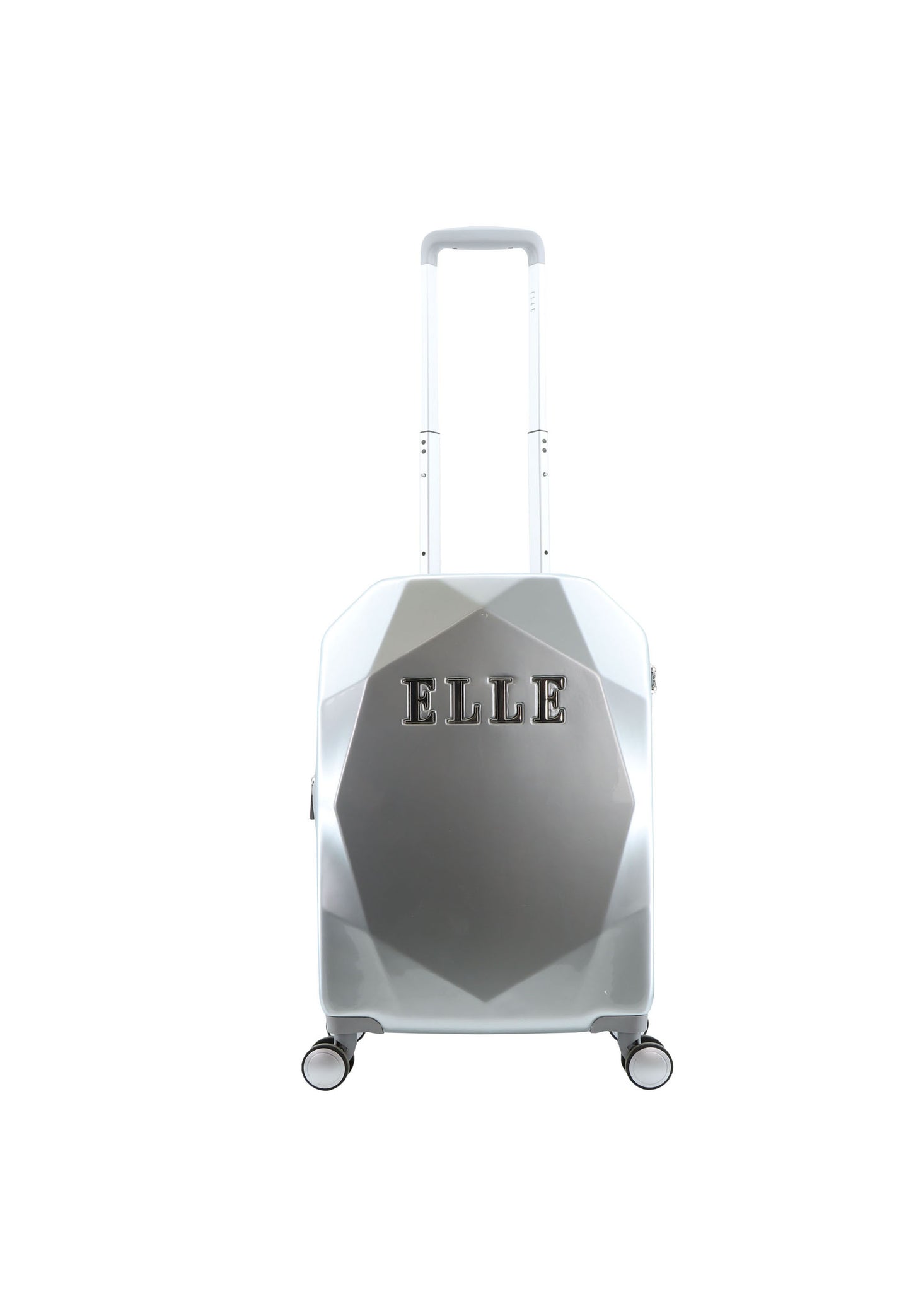 ELLE Diamond  Harde Kofferset 3-Delig / Reiskofferset / Trolleyset - Zilver