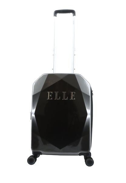 ELLE Diamond Handbagage Harde Koffer / Trolley / Reiskoffer - 56.5 cm (Small) - Antraciet