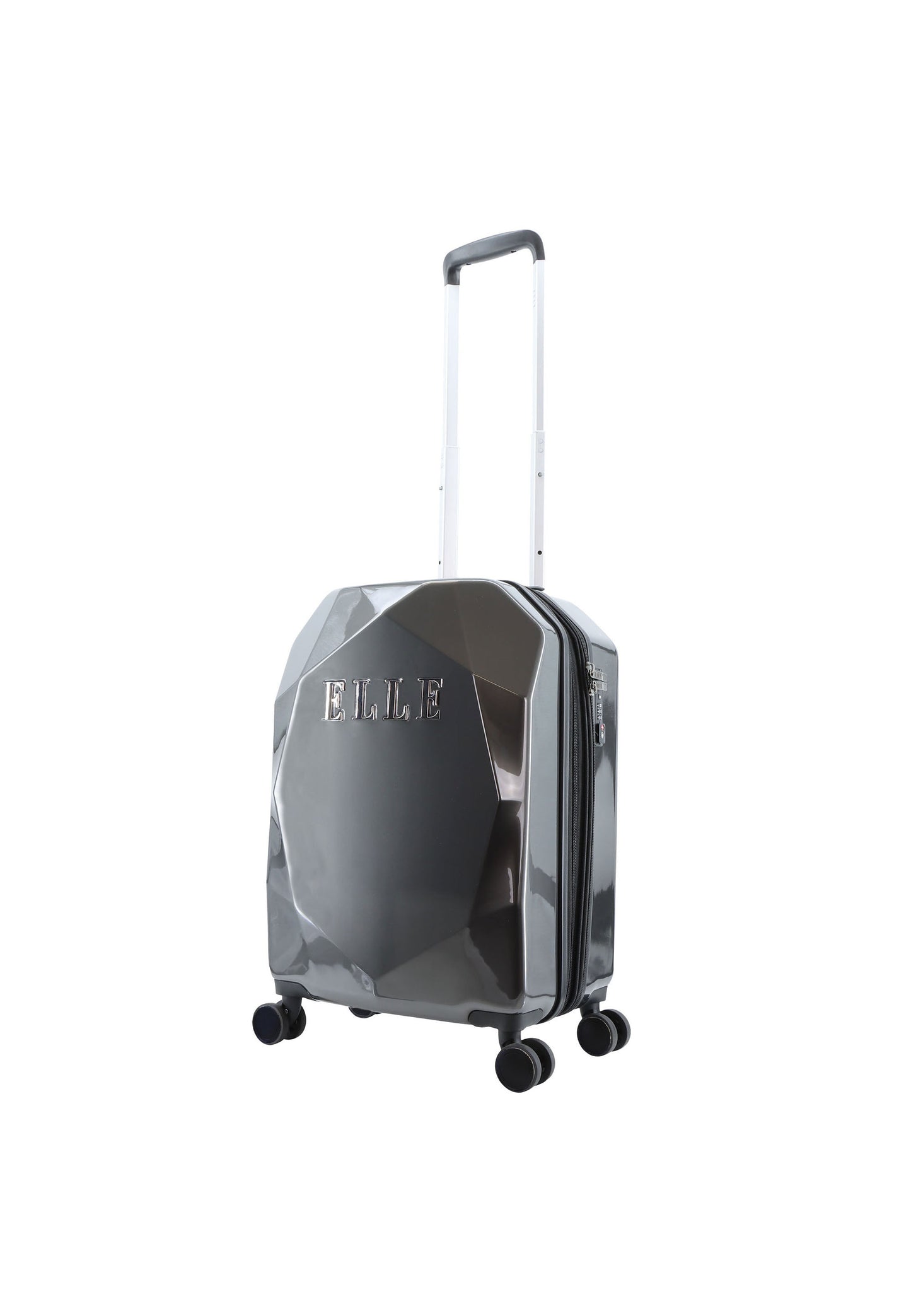 ELLE Diamond Bagage à main Valise rigide / Trolley / Valise de voyage - 56,5 cm (Petit) - Anthracite