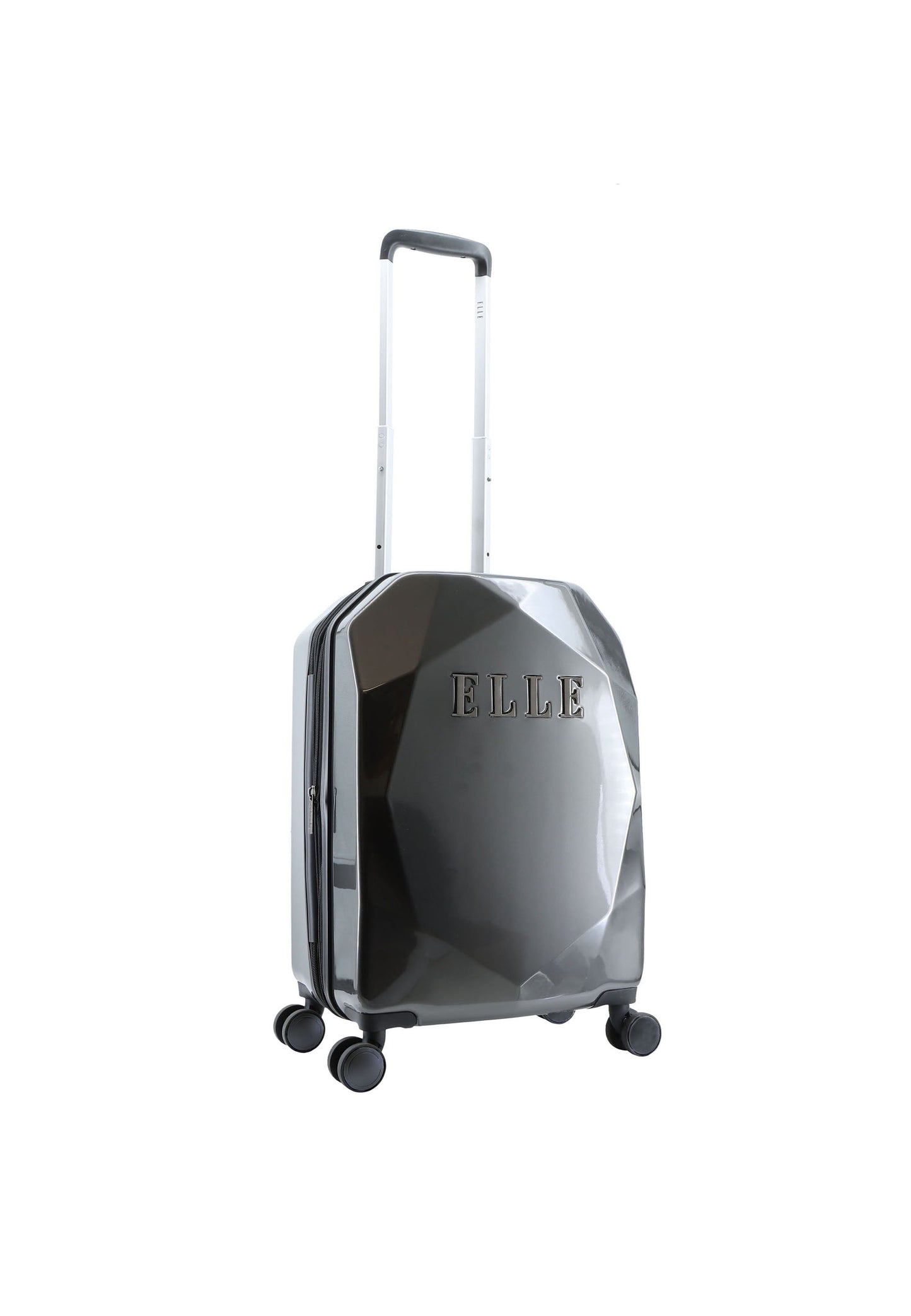 ELLE Diamond Bagage à main Valise rigide / Trolley / Valise de voyage - 56,5 cm (Petit) - Anthracite