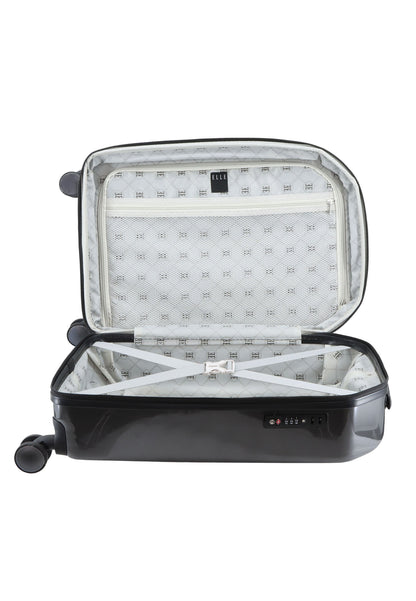 ELLE Diamond Bagage à main Valise rigide / Trolley / Valise de voyage - 56,5 cm (Petit) - Anthracite