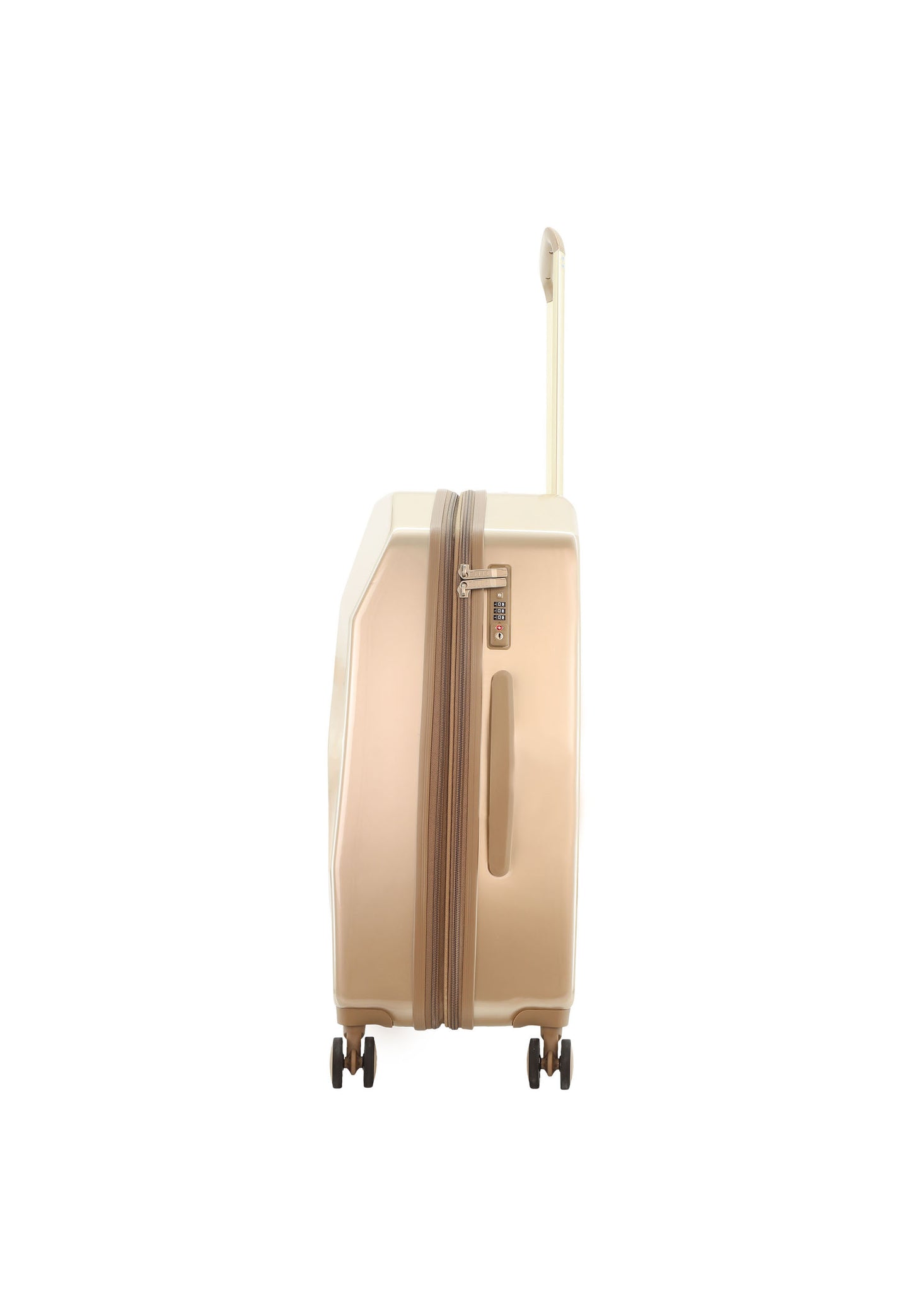 ELLE Diamond Valise rigide / Trolley / Valise de voyage - 67 cm (Moyen) - Taupe