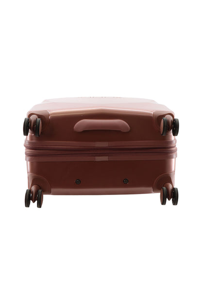 ELLE Diamond Valise rigide / Trolley / Valise de voyage - 67 cm (Moyen) - Or rose