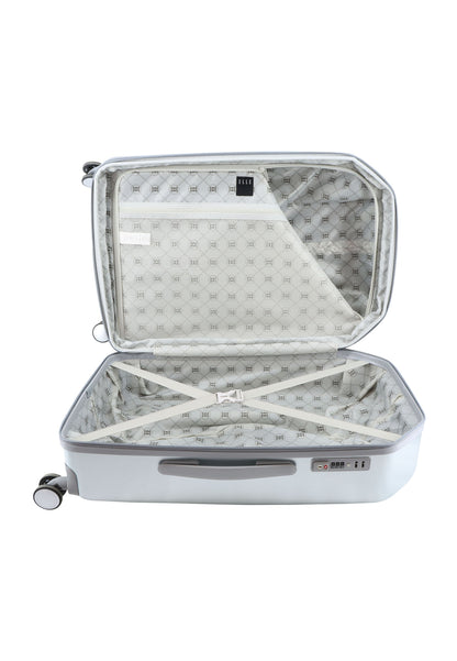 ELLE Diamond Valise rigide / Trolley / Valise de voyage - 67 cm (Moyen) - Argent