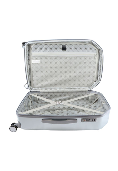 ELLE Diamond Valise rigide / Trolley / Valise de voyage - 67 cm (Moyen) - Argent