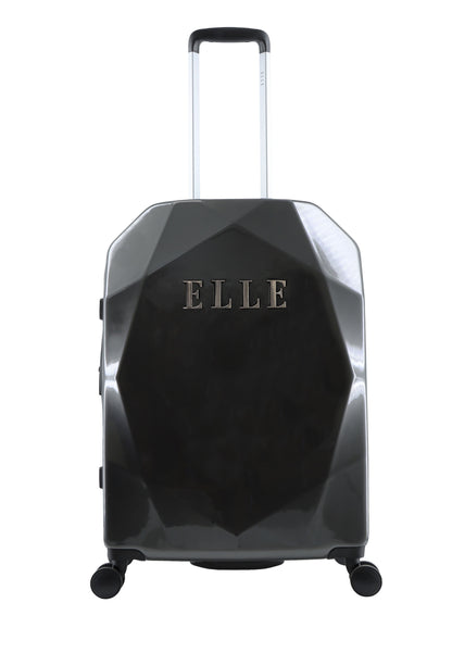 ELLE Diamond  Harde Kofferset 3-Delig / Reiskofferset / Trolleyset - Antraciet