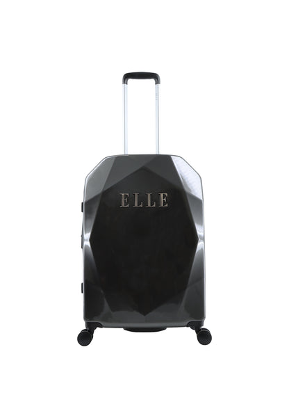 ELLE Diamond Valise rigide / Trolley / Valise de voyage - 67 cm (Moyen) - Anthracite