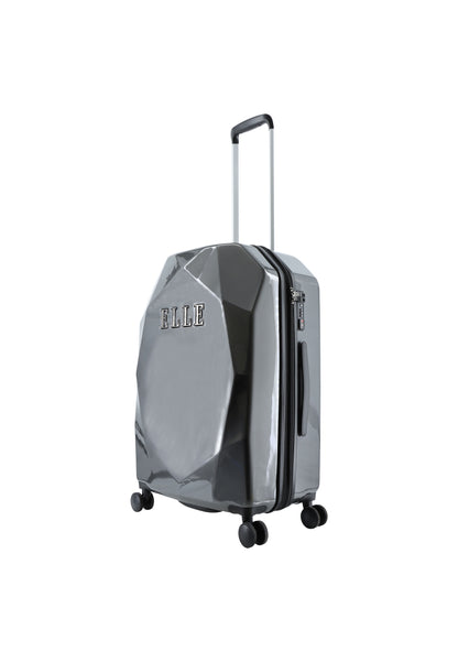 ELLE Diamond  Harde Koffer / Trolley / Reiskoffer - 67 cm (Medium) - Antraciet