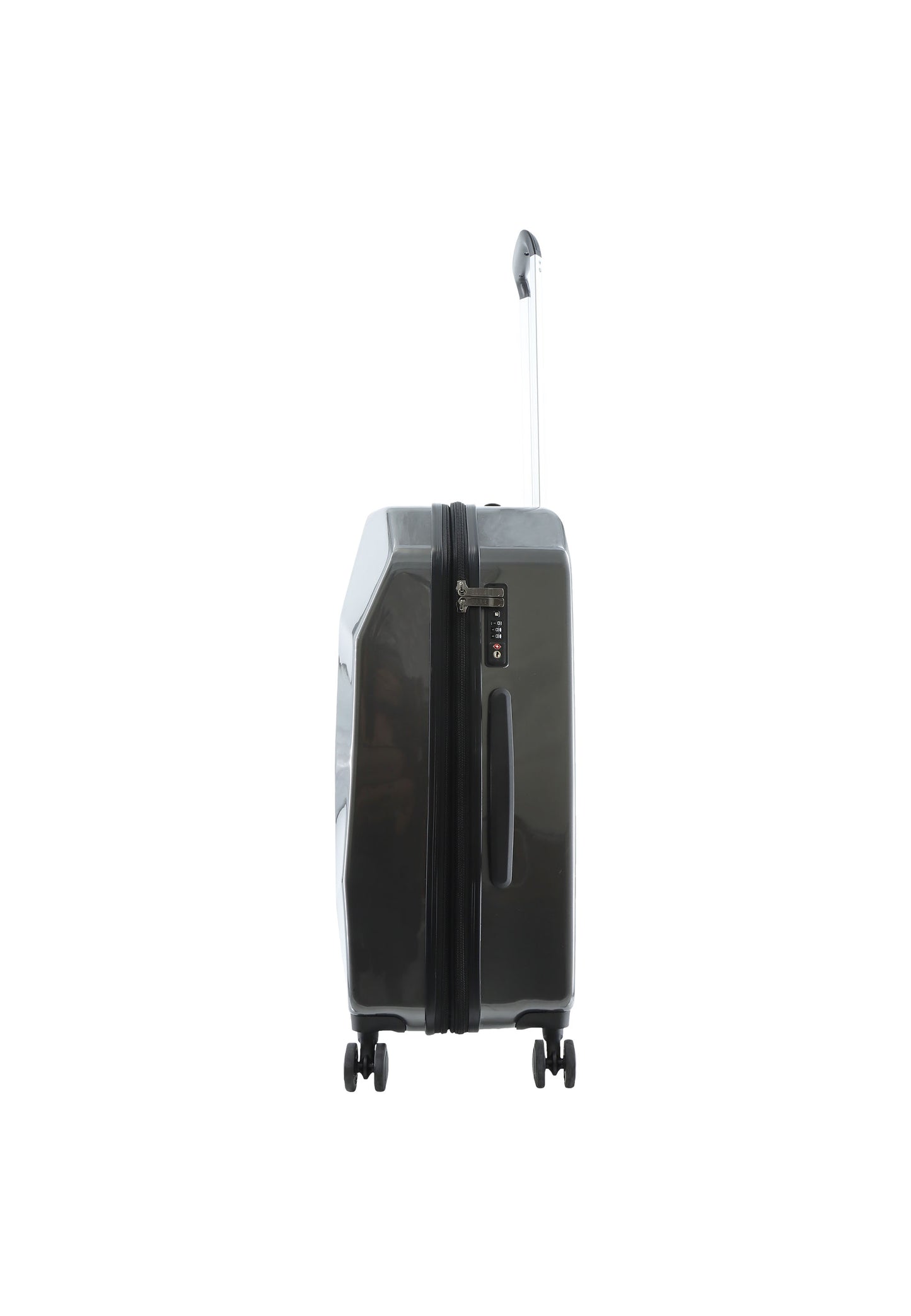 ELLE Diamond Valise rigide / Trolley / Valise de voyage - 67 cm (Moyen) - Anthracite