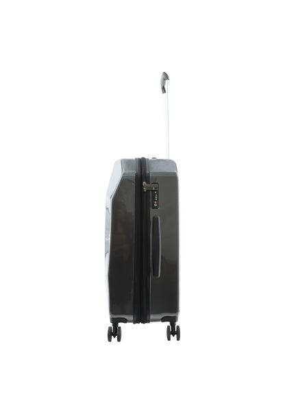 ELLE Diamond  Harde Koffer / Trolley / Reiskoffer - 67 cm (Medium) - Antraciet