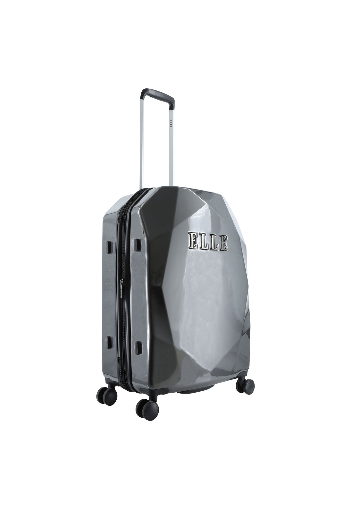 ELLE Diamond  Harde Koffer / Trolley / Reiskoffer - 67 cm (Medium) - Antraciet