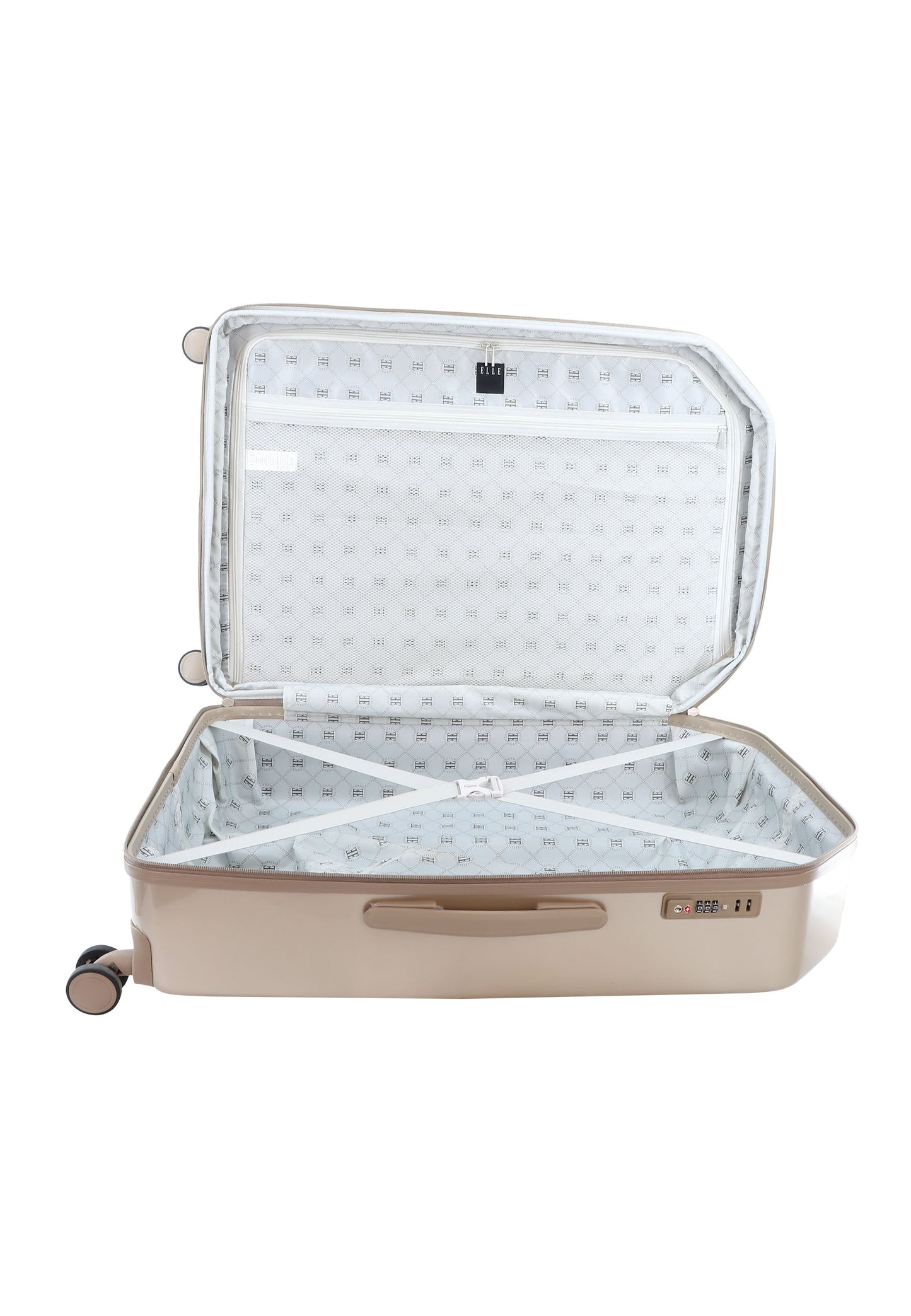 ELLE Diamond  Harde Koffer / Trolley / Reiskoffer - 76.5 cm (Large) - Taupe