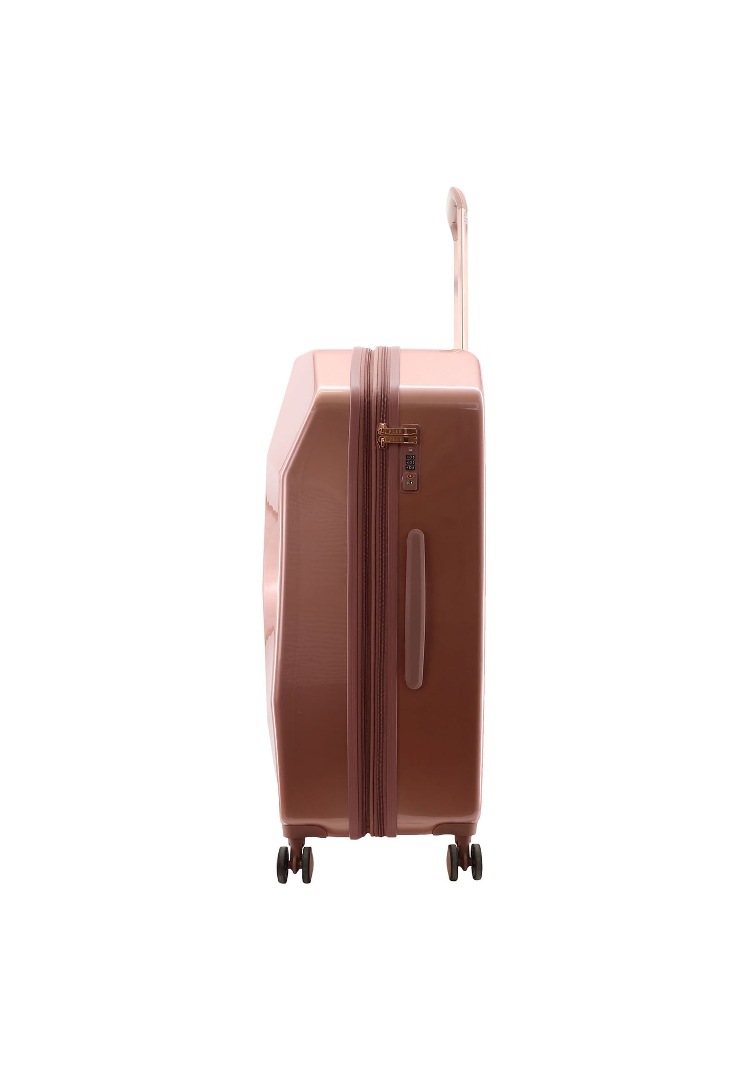 ELLE Diamond design Koffer / Trolley / Reiskoffer 76.5 cm Large - Rosé goud