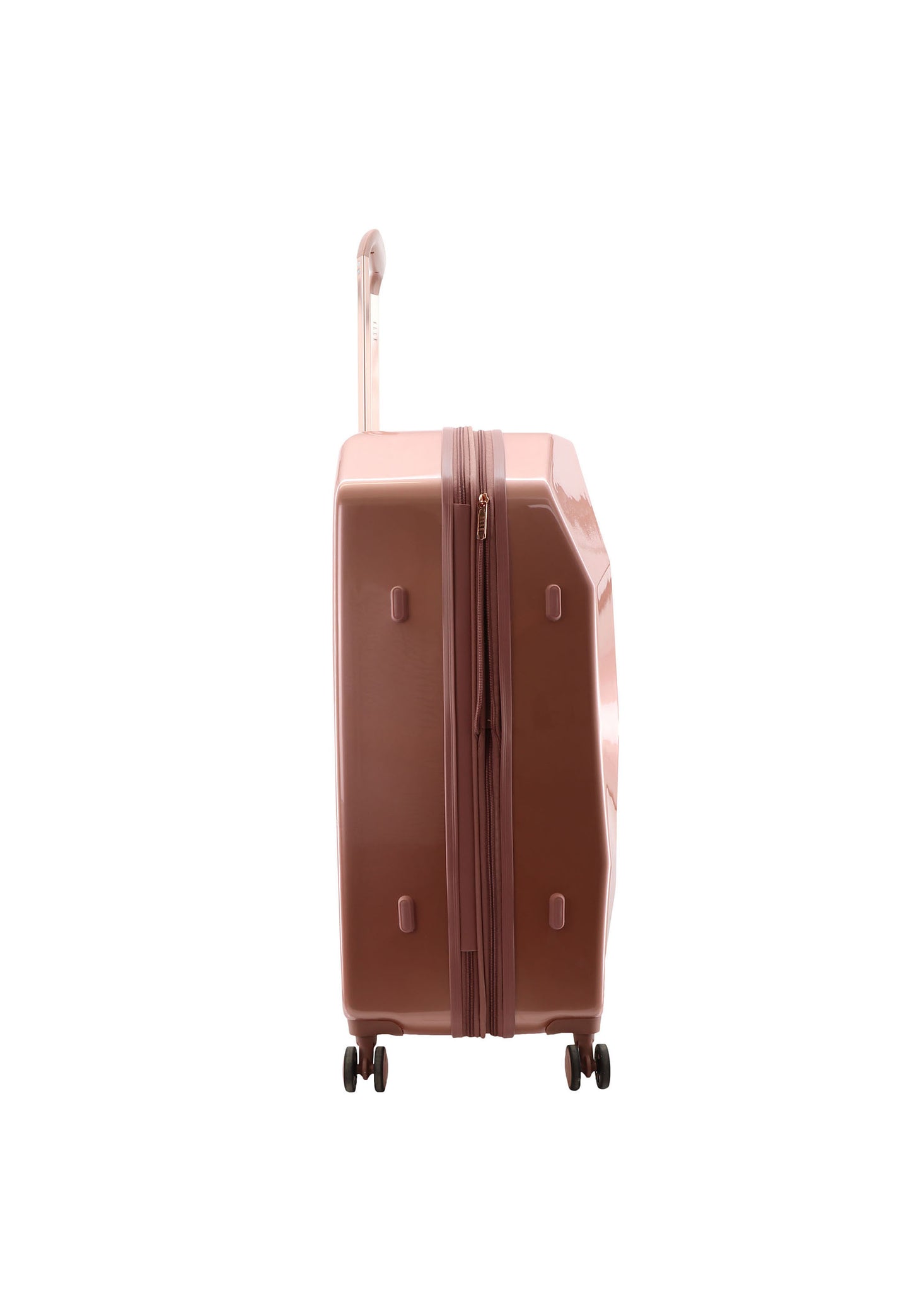 ELLE Diamond design Koffer / Trolley / Reiskoffer 76.5 cm Large - Rosé goud