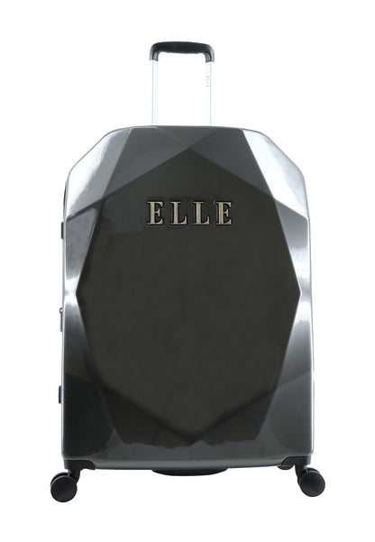 ELLE Diamond  Harde Koffer / Trolley / Reiskoffer - 76.5 cm (Large) - Antraciet