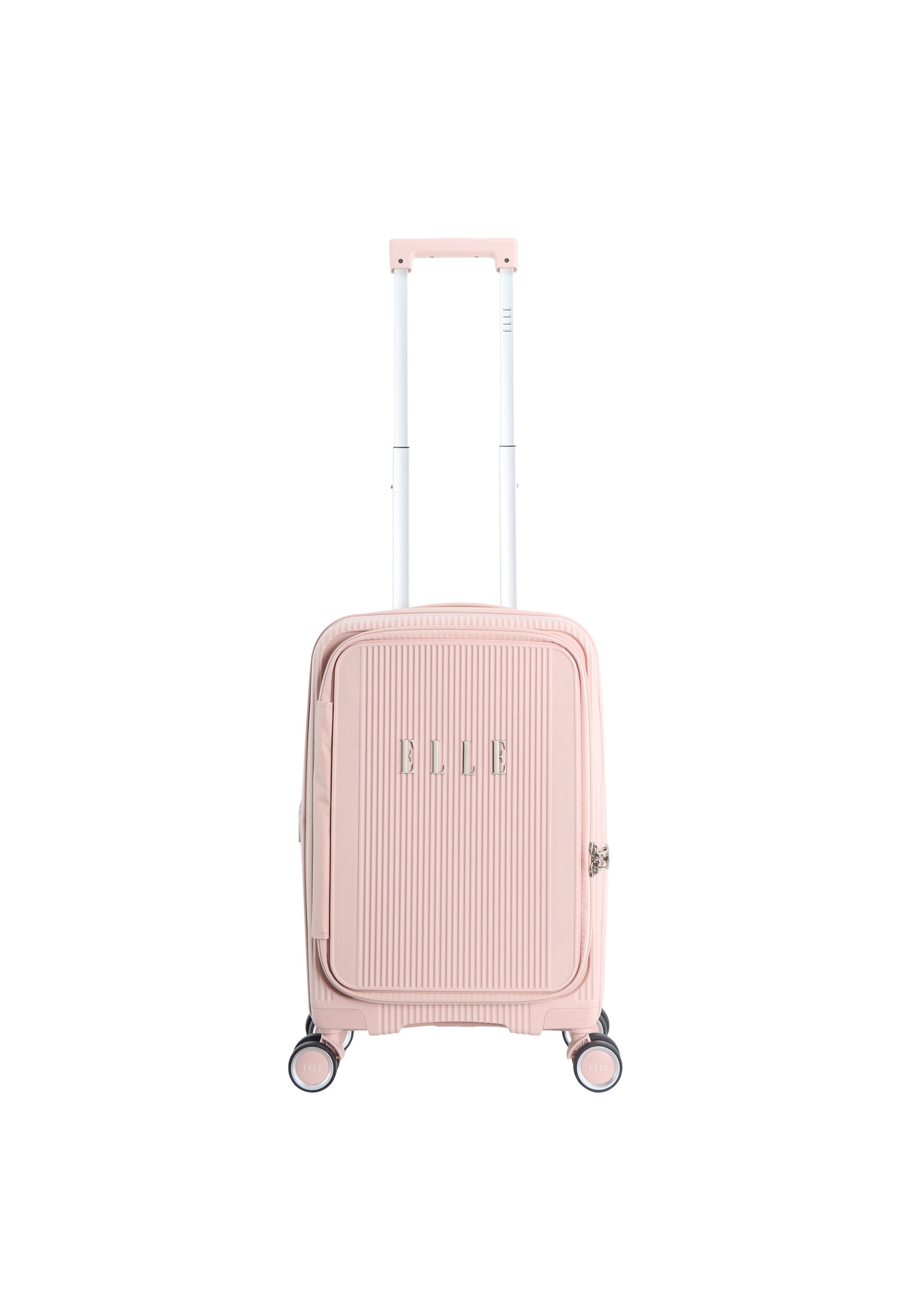 Elle Da'Vine Handbagage harde koffer / Trolley / Reiskoffer - (Small) - Roze