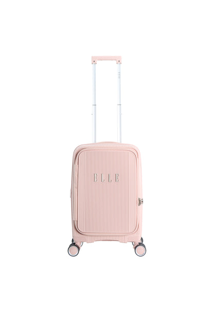 Elle Da'Vine Handbagage harde koffer / Trolley / Reiskoffer - (Small) - Roze