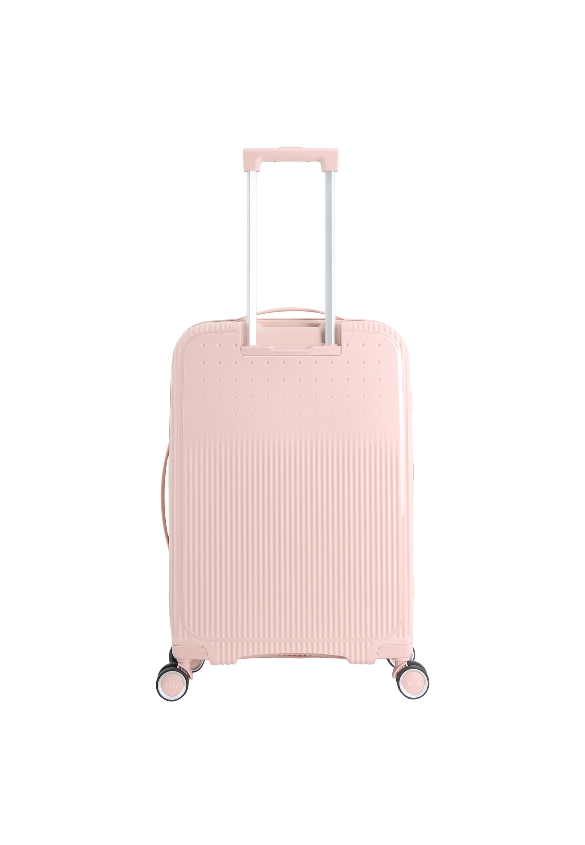 Elle Da'Vine Harde koffer / Trolley / Reiskoffer - (Medium) - Roze