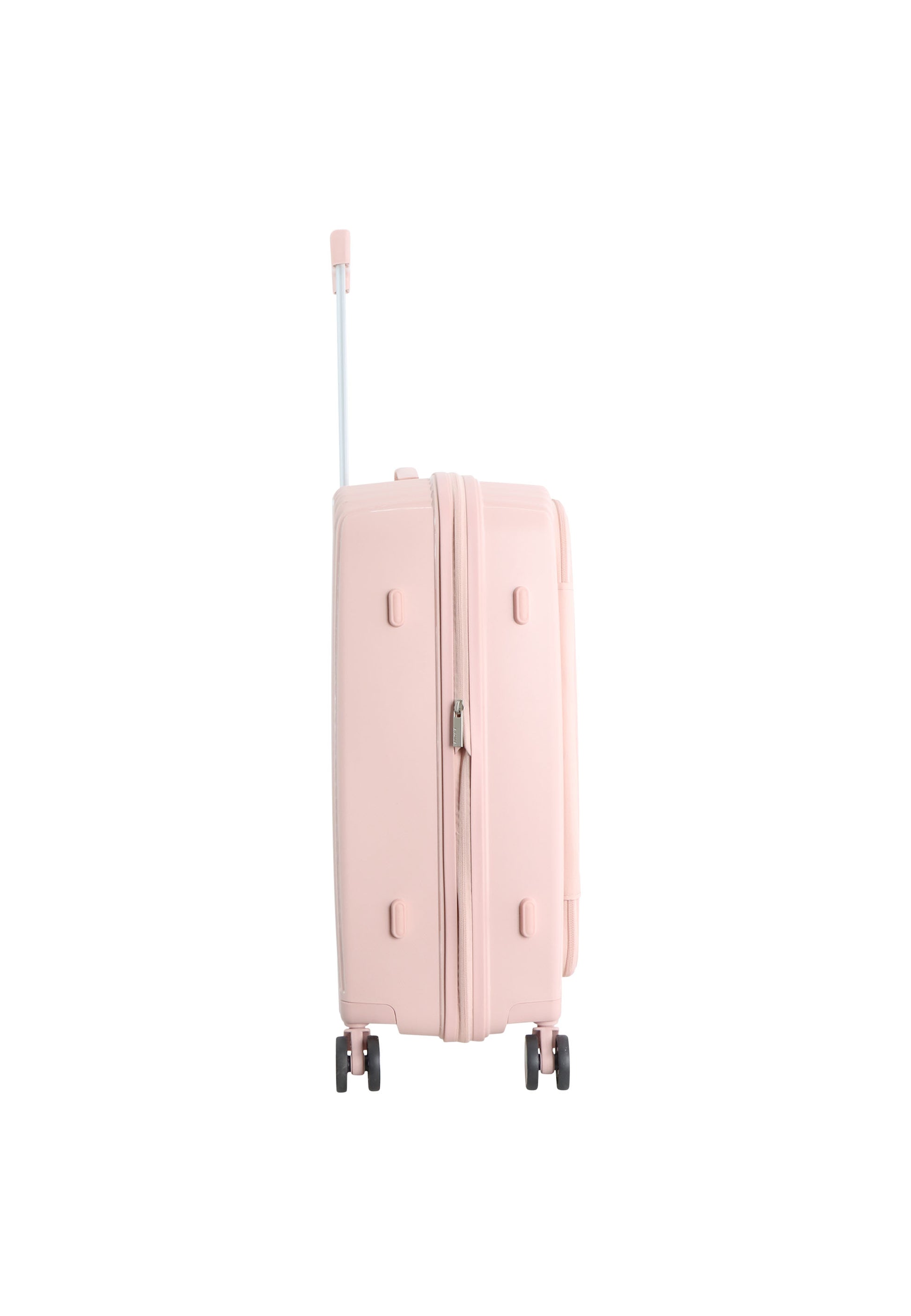 Elle Da'Vine Harde koffer / Trolley / Reiskoffer - (Medium) - Roze