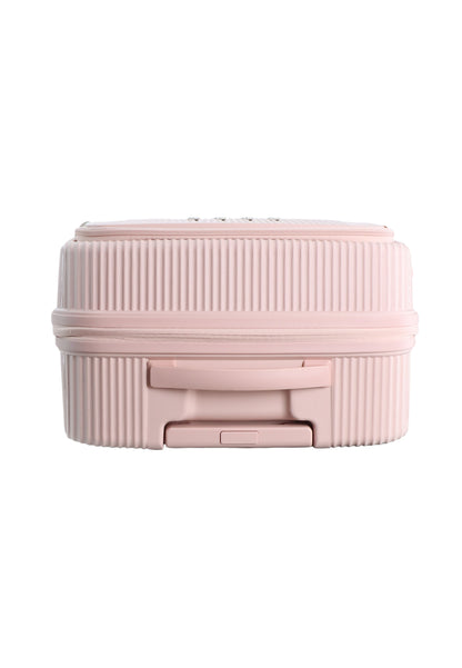 Elle Da'Vine Harde koffer / Trolley / Reiskoffer - (Medium) - Roze