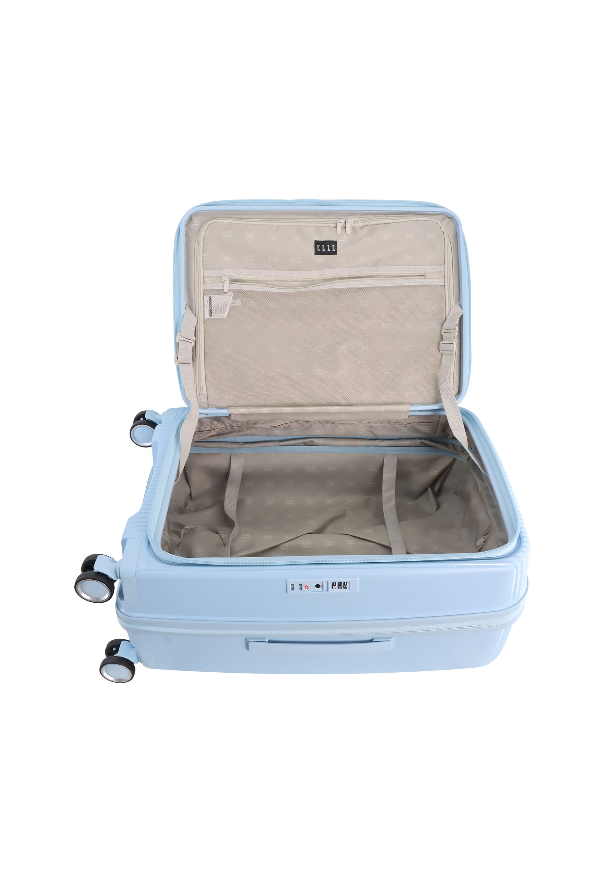 Elle Da'Vine Harde koffer / Trolley / Reiskoffer - (Medium) - :ichtblauw