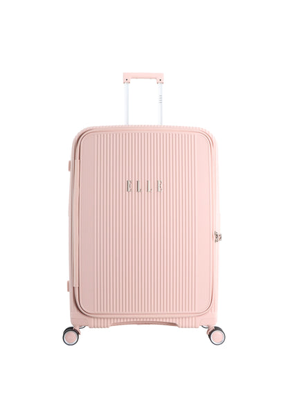 Elle Da'Vine Harde koffer / Trolley / Reiskoffer - (Large) - Roze