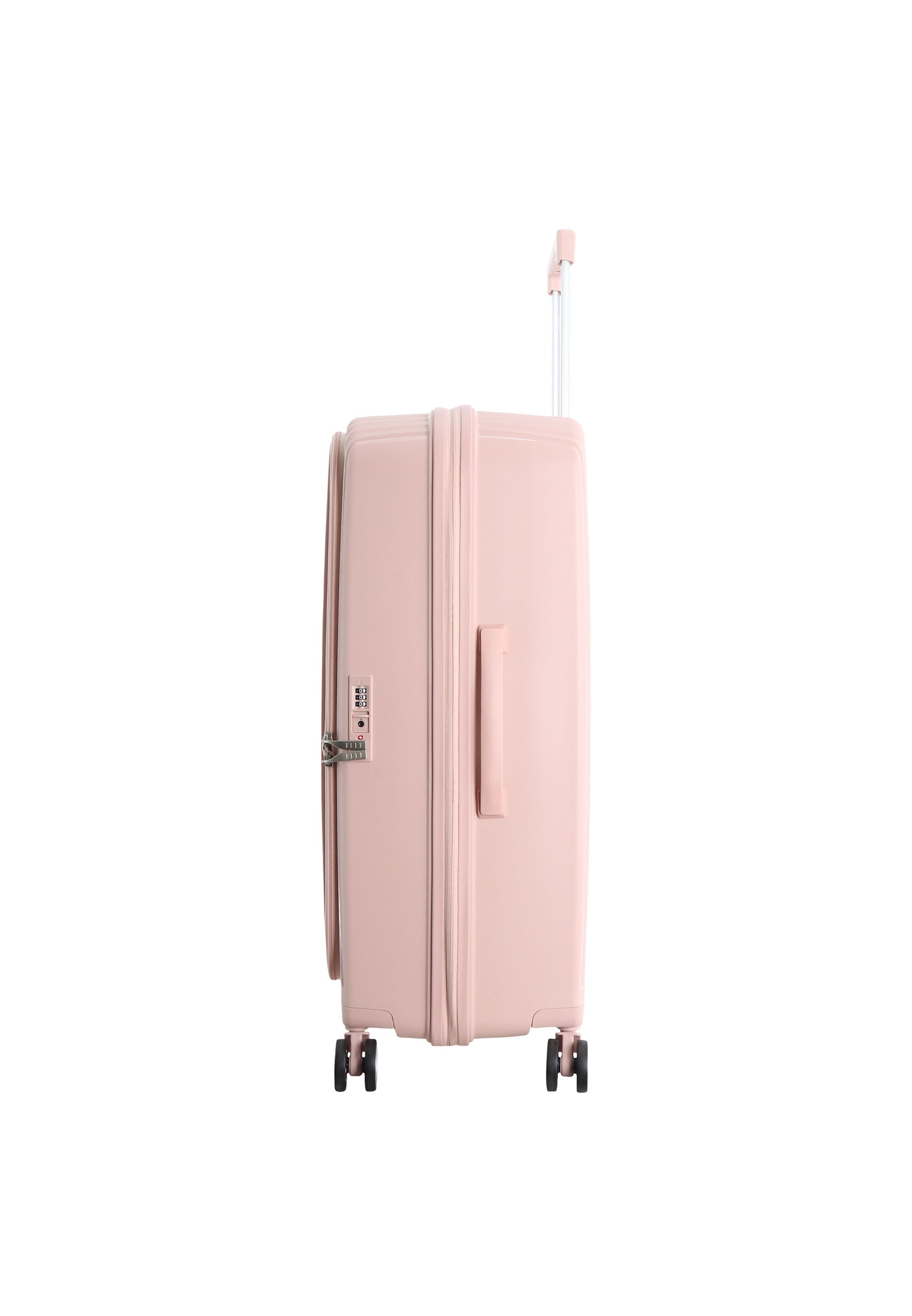 Elle Da'Vine Harde koffer / Trolley / Reiskoffer - (Large) - Roze