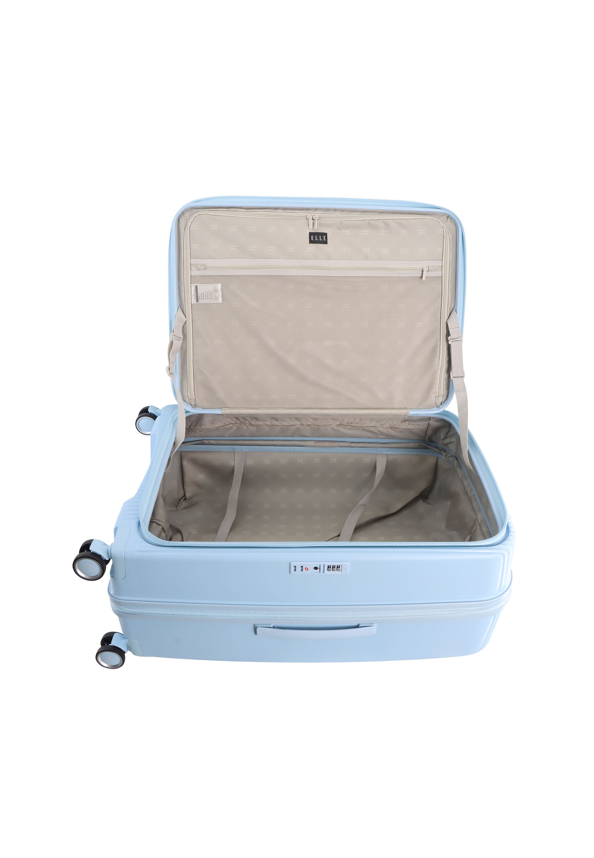 Elle Da'Vine Harde koffer / Trolley / Reiskoffer - (Large) - :ichtblauw
