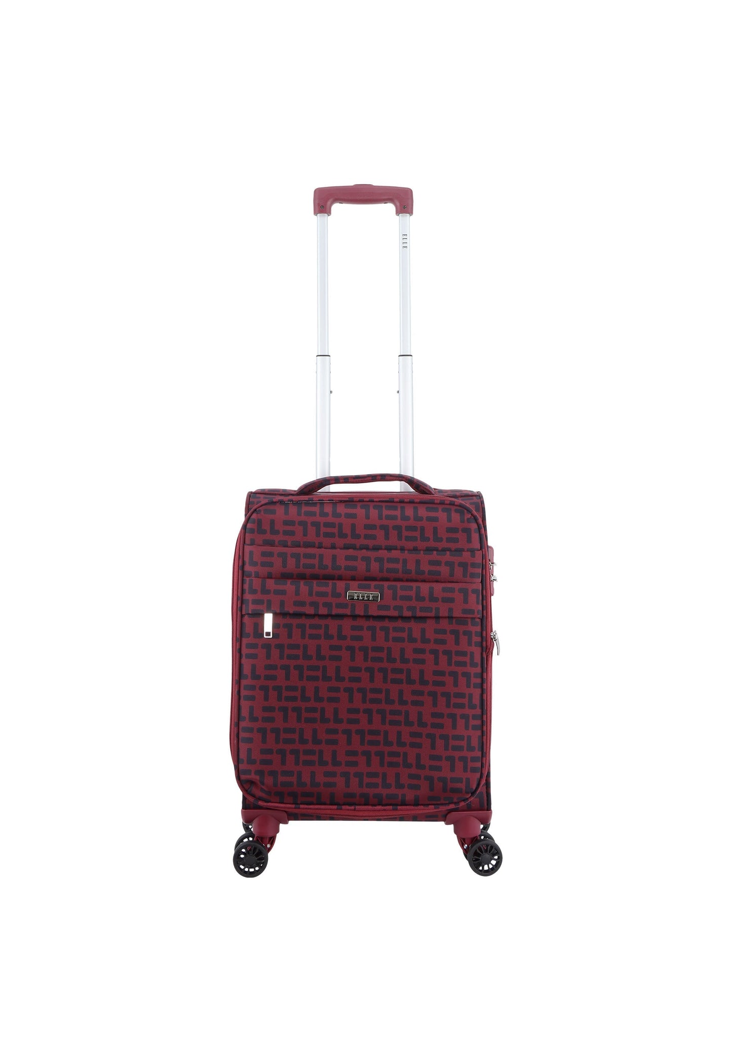 ELLE Couture Handbagage Zachte Koffer / Trolley / Reiskoffer - 53 cm (Small) Rood