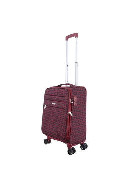 ELLE Couture Handbagage Zachte Koffer / Trolley / Reiskoffer - 53 cm (Small) Rood