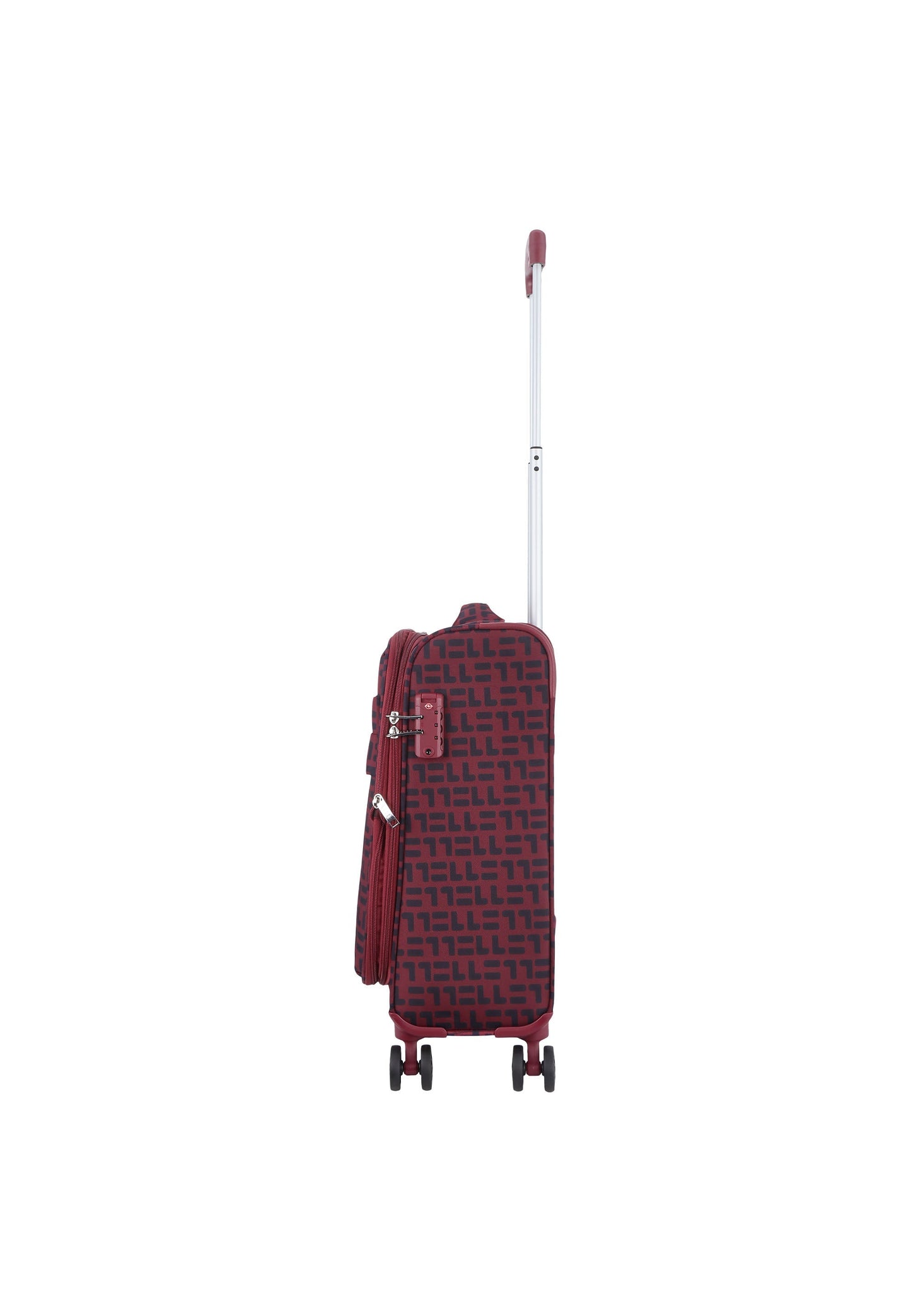 ELLE Couture Handbagage Zachte Koffer / Trolley / Reiskoffer - 53 cm (Small) Rood