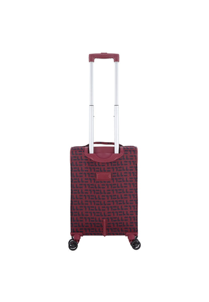 ELLE Couture Handbagage Zachte Koffer / Trolley / Reiskoffer - 53 cm (Small) Rood