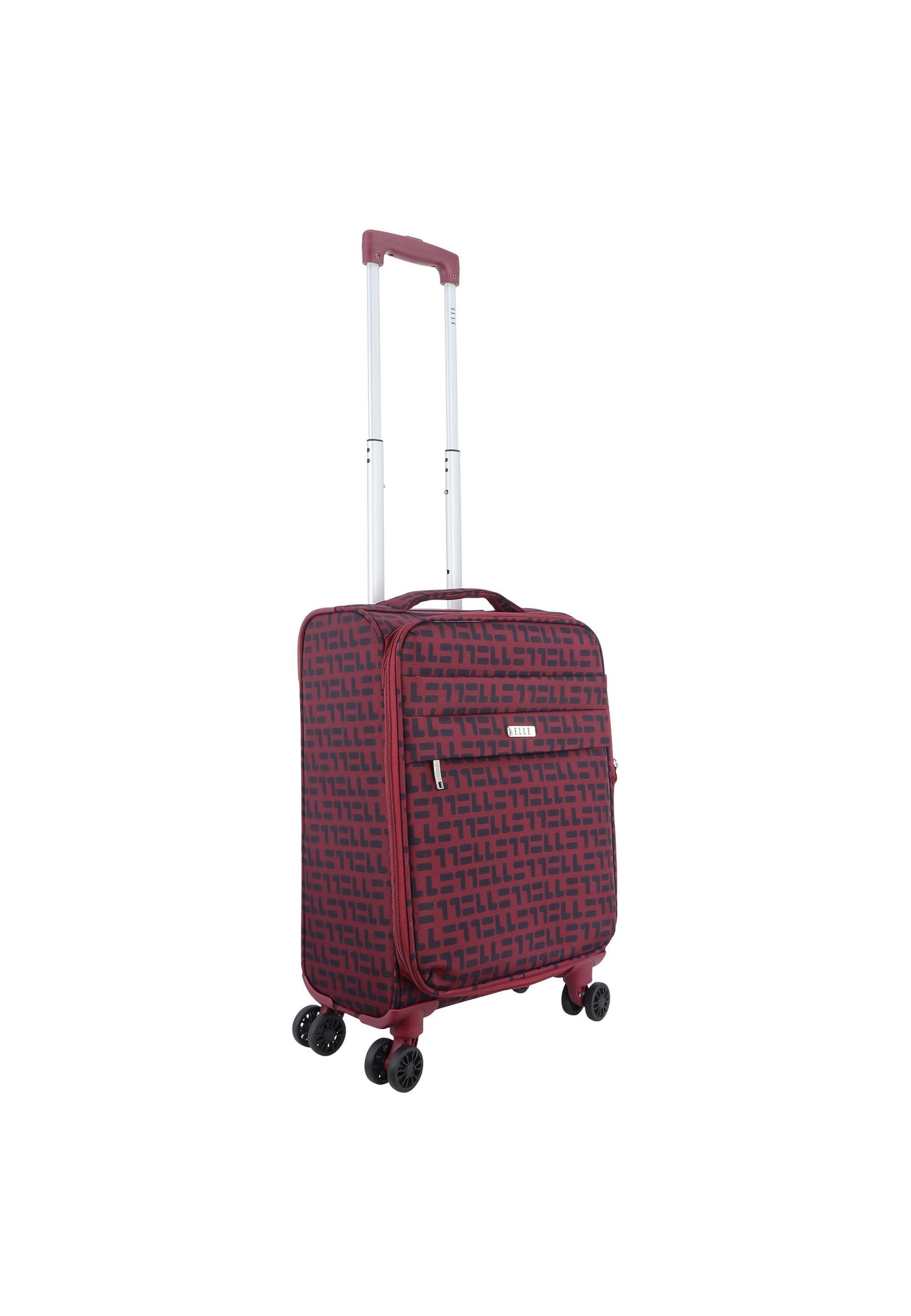 ELLE Couture Handbagage Zachte Koffer / Trolley / Reiskoffer - 53 cm (Small) Rood