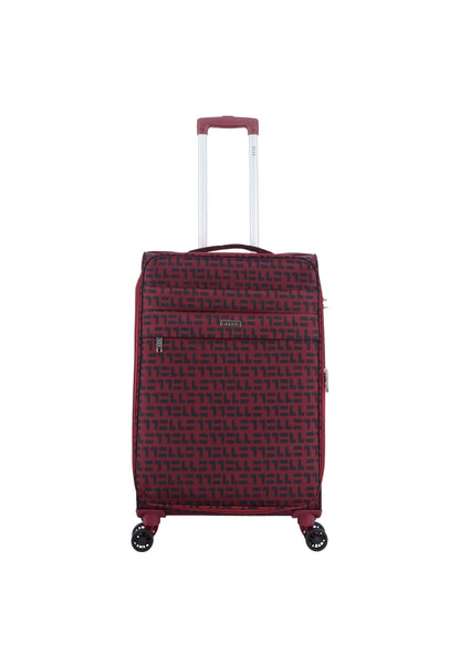 ELLE Couture Zachte Koffer / Trolley / Reiskoffer - 64 cm (Medium) Rood