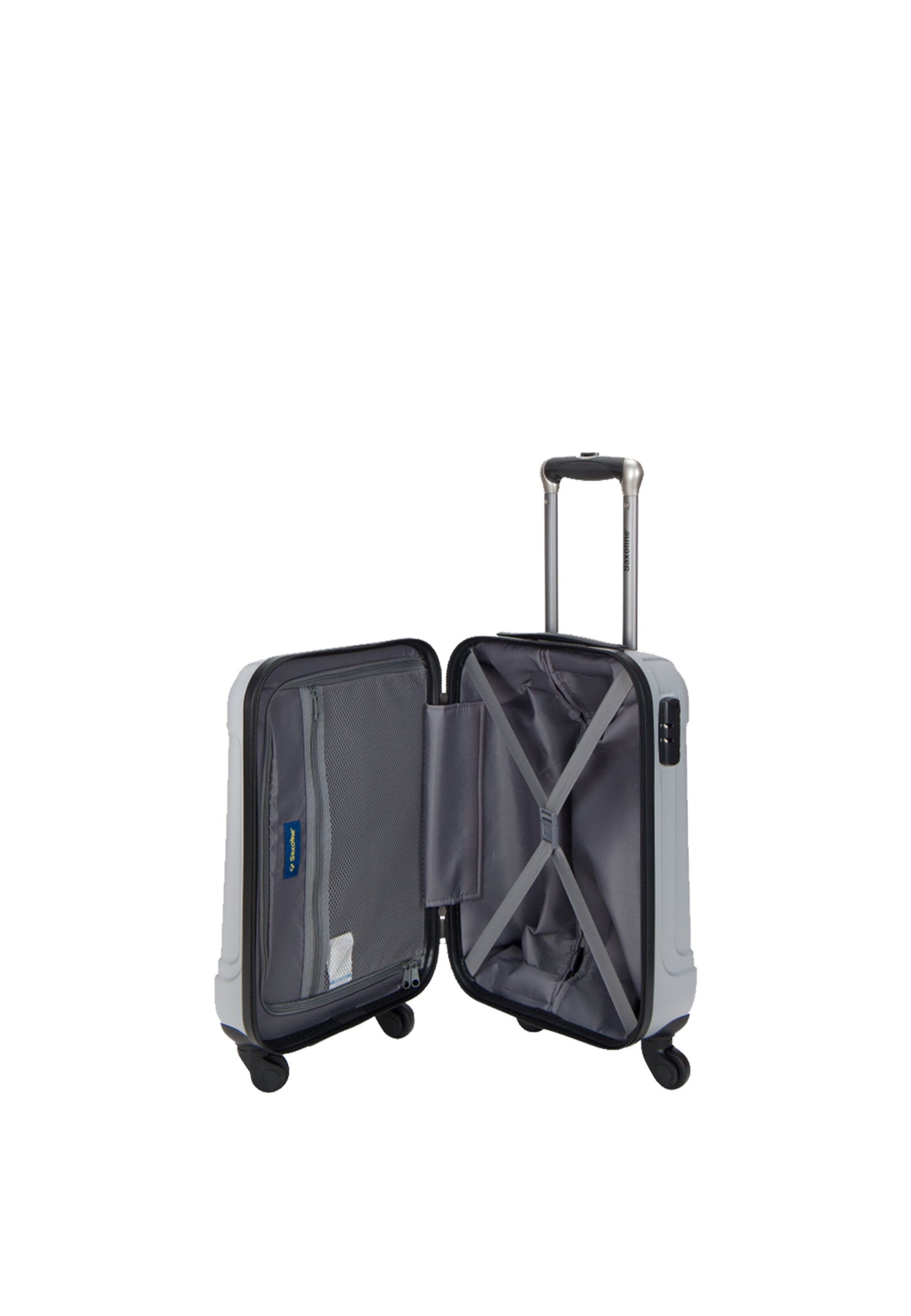 Bagage à main rigide Saxoline | Valise | Chariot - 54cm (S) - Matrix Argent