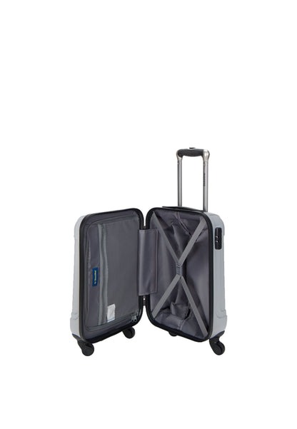 Saxoline harde Handbagage | Koffer | Trolley - 54cm (S) - Matrix Zilver