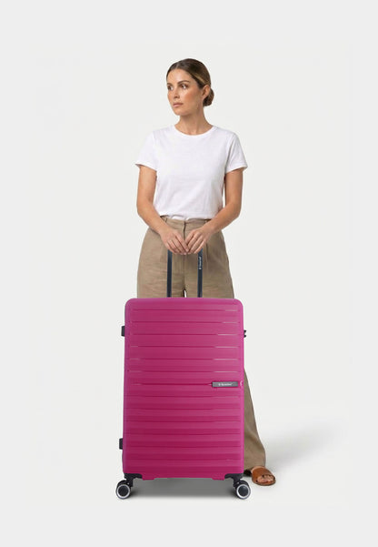 Saxoline – Fiesta | Harde Koffer / Valies /Reiskoffer – Large (95L) – Fuchsia