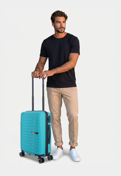 Saxoline - Fiesta | Bagage à main / Valise rigide / Valise - 33 L - Petite - Turquoise
