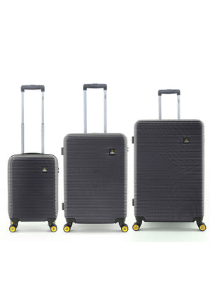 National Geographic Harde Kofferset 3-Delig / Reiskofferset / Trolleyset - Abroad - Zwart