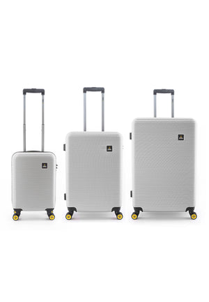 National Geographic Harde Kofferset 3-Delig / Reiskofferset / Trolleyset - Abroad - Zilver