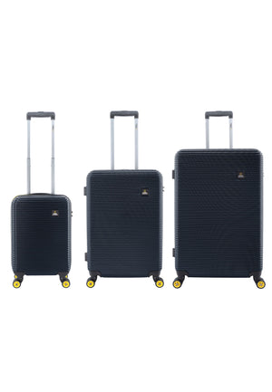 National Geographic Harde Kofferset 3-Delig / Reiskofferset / Trolleyset - Abroad - Marine blauw