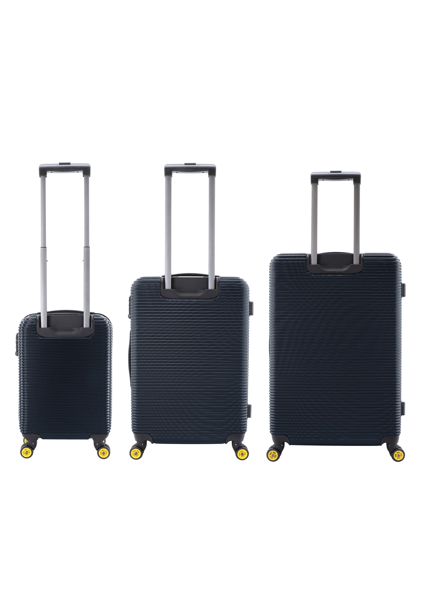Ensemble de valise rigide 3 pièces National Geographic / ensemble de valise de voyage / ensemble de chariot - à l'étranger - bleu marine