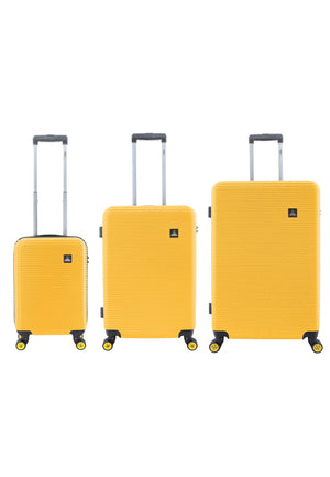 National Geographic Harde Kofferset 3-Delig / Reiskofferset / Trolleyset - Abroad - Geel