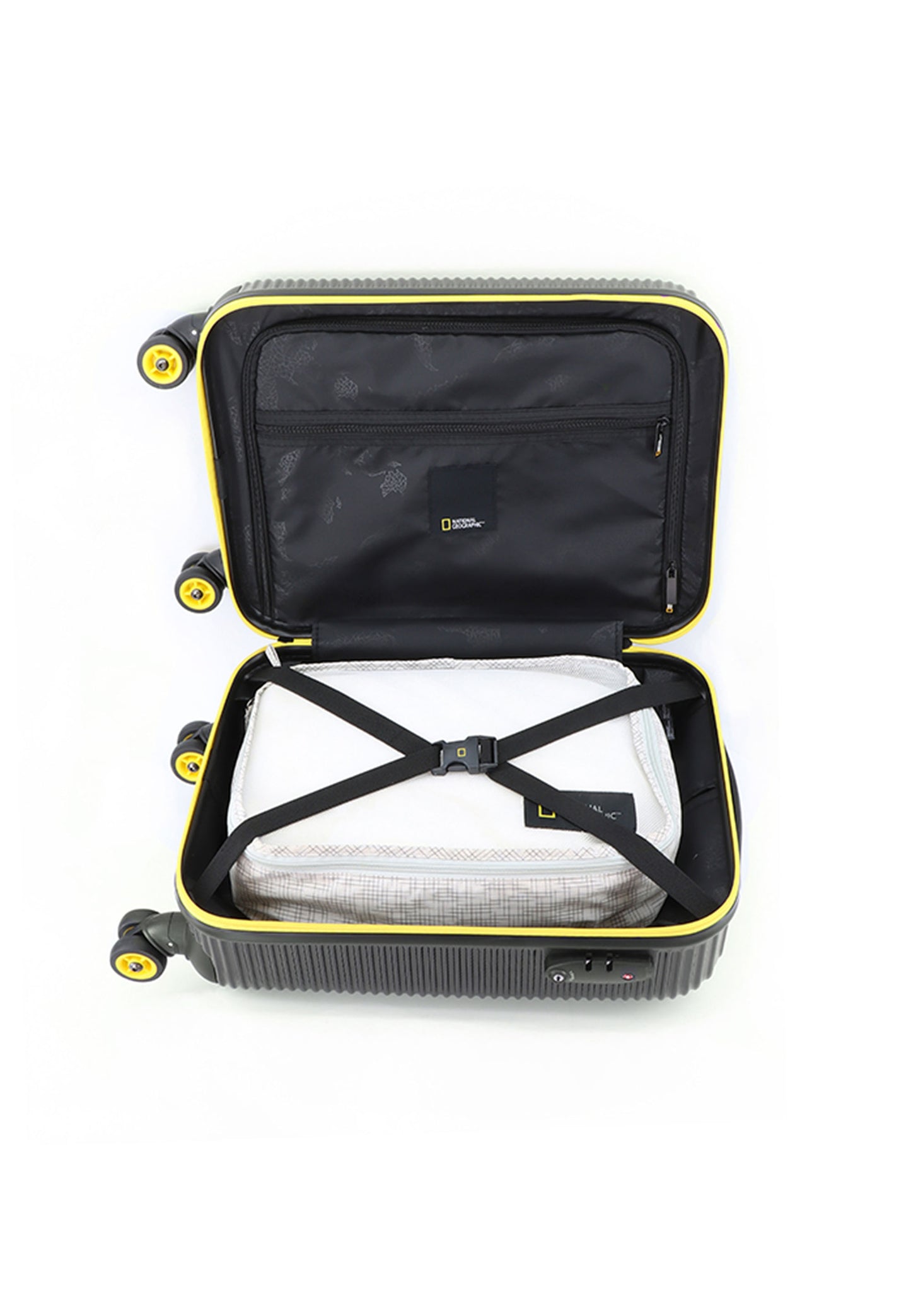 National Geographic Handbagage Harde Koffer / Trolley / Reiskoffer - 55 cm (Small) - Abroad - Zwart