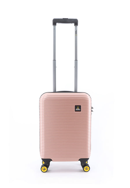 National Geographic Handbagage Harde Koffer / Trolley / Reiskoffer - 55 cm (Small) - Abroad - Rosé goud