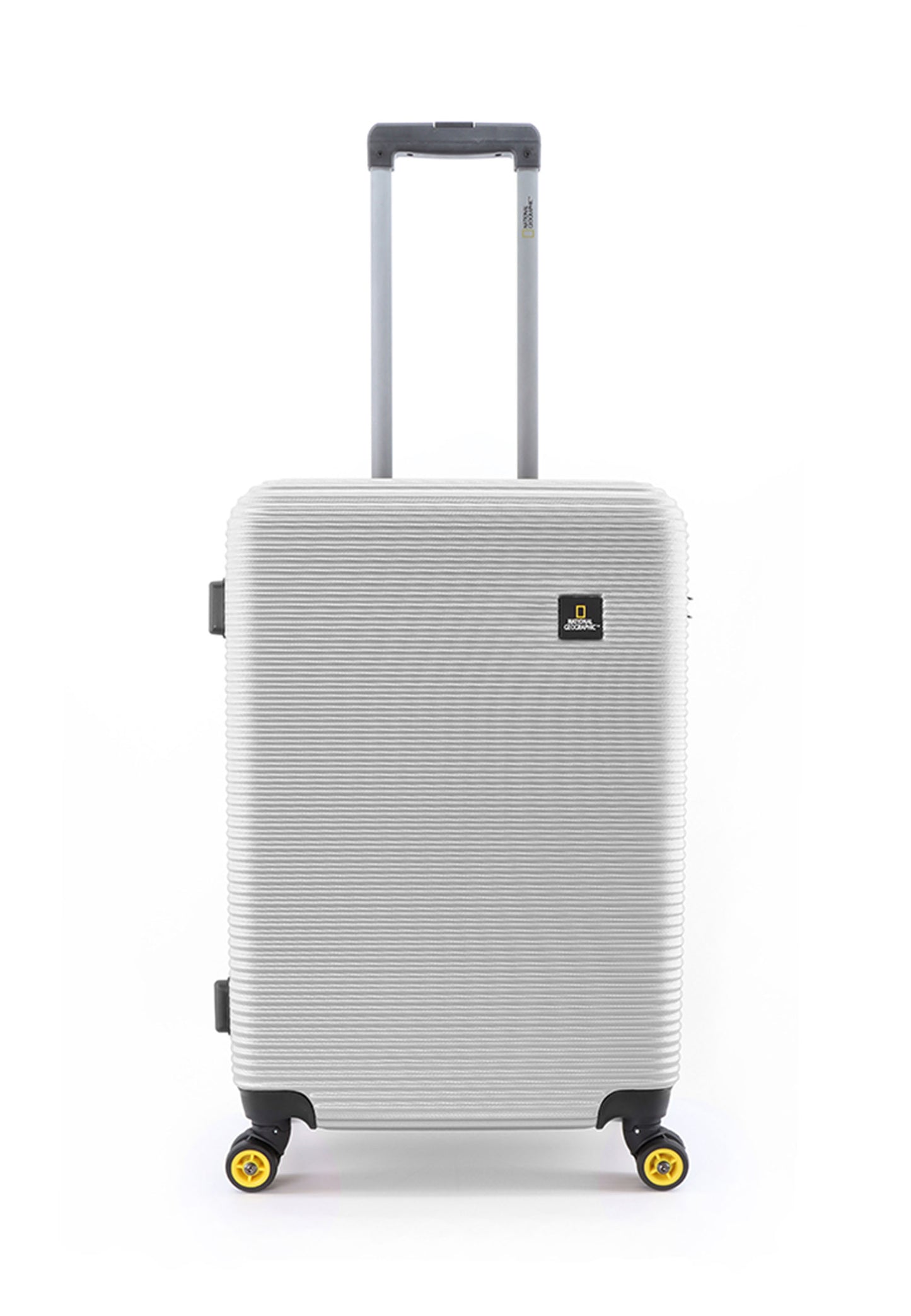 National Geographic Harde Koffer / Trolley / Reiskoffer - 67 cm (Medium) - Abroad - Zilver