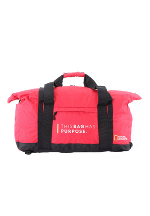 National Geographic Opvouwbare Reistas / Weekendtas / Sporttas - 29 Liter - Vegan - Pathway - Rood