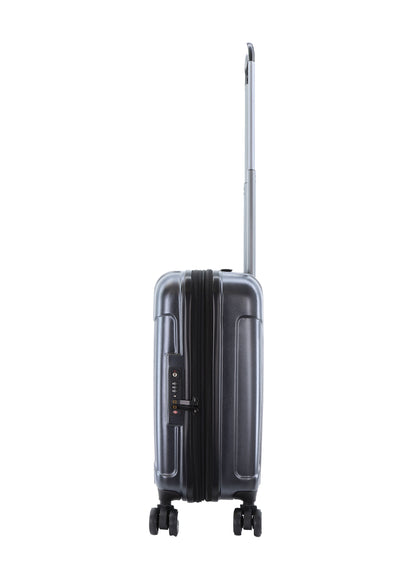 Valise rigide pour bagage à main National Geographic / Trolley / Valise de voyage - 55 cm (Petite) - Canyon - Noir métallique