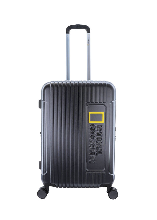 National Geographic Harde Koffer / Trolley / Reiskoffer - 67 cm (Medium) - Canyon - Zwart